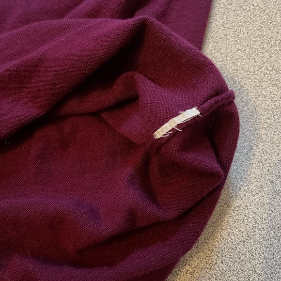 Black Lace & Plum Thin Knit Sweater/Top - Picture 6 of 9